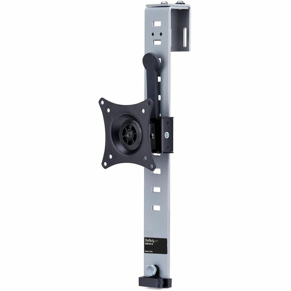 StarTech.com Cubicle Monitor Mount, Office Cubicle Wall Single 34" (17.6lb/8kg) VESA Monitor Hanger, Height Adjustable, Hanging Bracket - ARMCBCLB