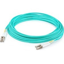 AddOn 20ft LC (Male) to LC (Male) Aqua OM4 Duplex Fiber OFNR (Riser-Rated) Patch Cable - ADD-LC-LC-20F5OM4