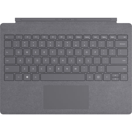 Microsoft Signature Type Cover Keyboard/Cover Case Microsoft Surface Pro (5th Gen), Surface Pro 3, Surface Pro 4, Surface Pro 6, Surface Pro 7 Tablet - Light Charcoal - FFQ-00141