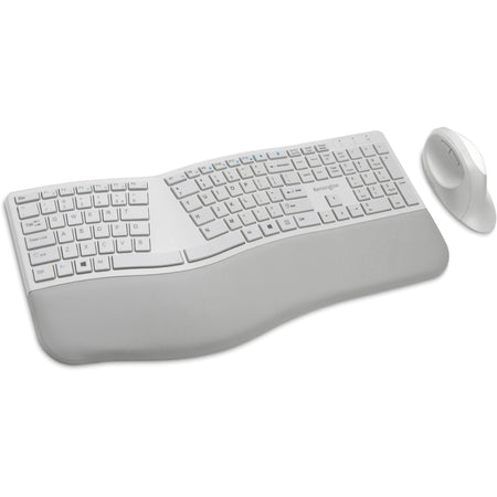 Kensington Pro Fit Ergo Wireless Keyboard and Mouse-Gray - K75407US