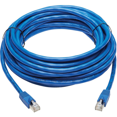 Tripp Lite by Eaton Cat6a 10G Snagless F/UTP Ethernet Cable (RJ45 M/M) PoE CMR-LP Blue 30 ft. (9.14 m) - N261P-030-BL