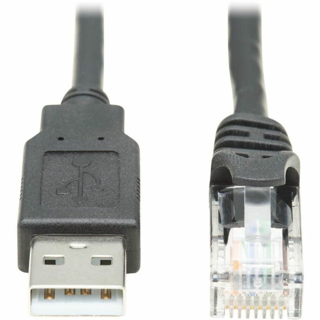 Tripp Lite by Eaton USB-A to RJ45 Rollover Console Cable (M/M) - Cisco Compatible 250 Kbps 6 ft. (1.83 m) Black - U009-006-RJ45-X