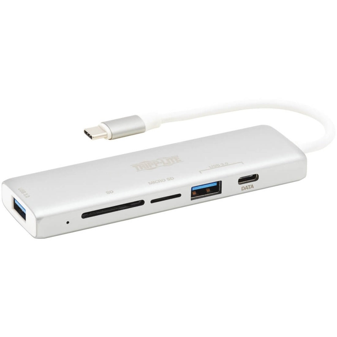 Eaton Tripp Lite Series USB-C Multiport Adapter, USB 3.x (5Gbps), USB-A/C Hub Ports, Card Reader, Silver - U460-002-2AM-C1