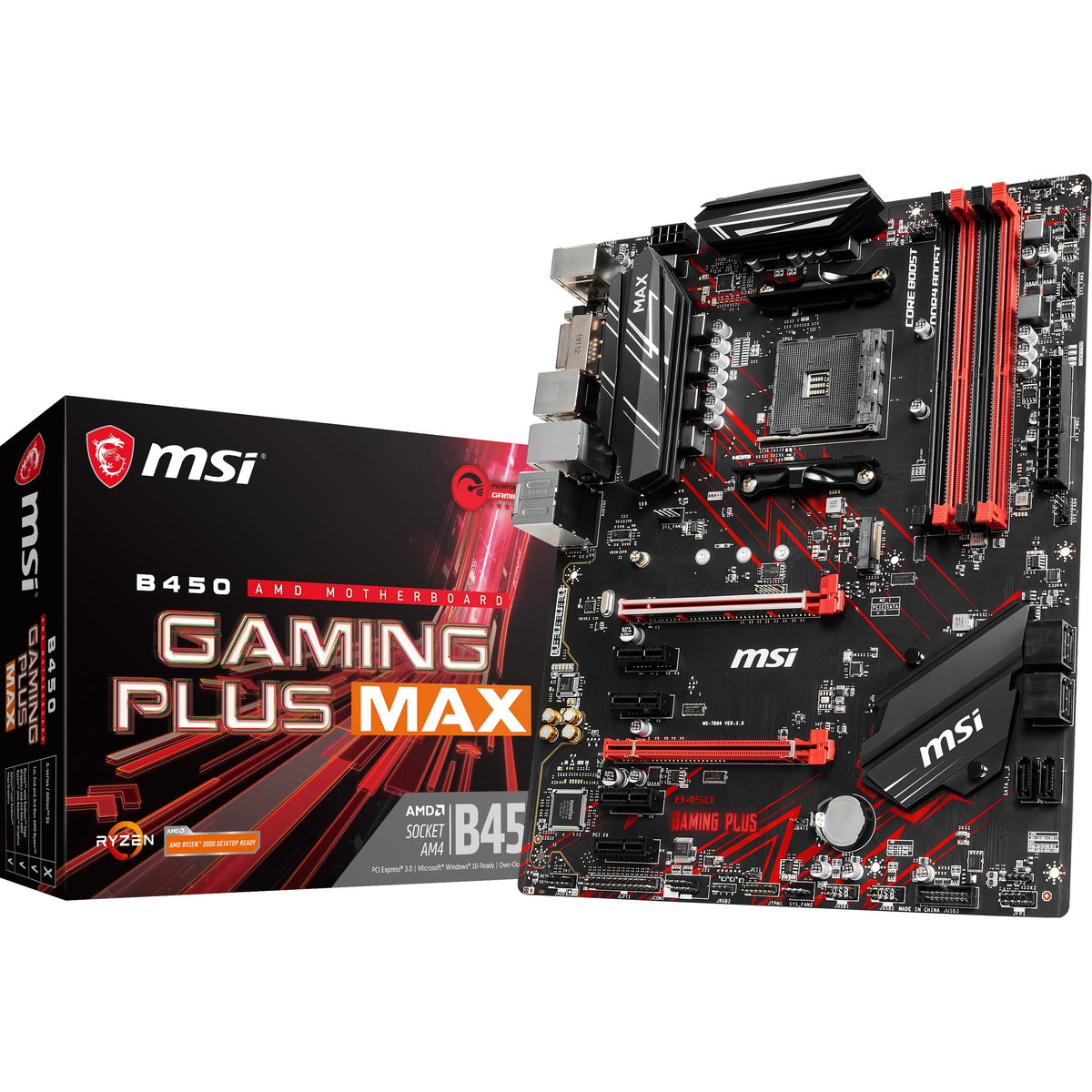 MSI B450 GAMING PLUS MAX Desktop Motherboard - AMD B450 Chipset - Socket AM4 - ATX - B450GPLMAX