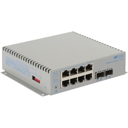 Omnitron Systems OmniConverter Unmanaged Gigabit, 2xSFP, RJ-45, Ethernet Fiber Switch - 2879-0-28-1