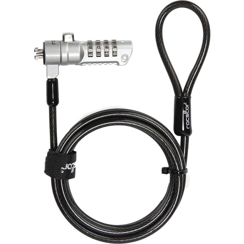 Rocstor Rocbolt Premium Slim Combination Cable Lock - Y1RB005-B1