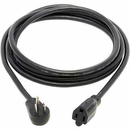 Eaton Tripp Lite Series Power Extension Cord, Right-Angle NEMA 5-15P to NEMA 5-15R - Heavy-Duty, 15A, 120V, 14 AWG, 10 ft. (3.05 m), Black - P024-010-15D