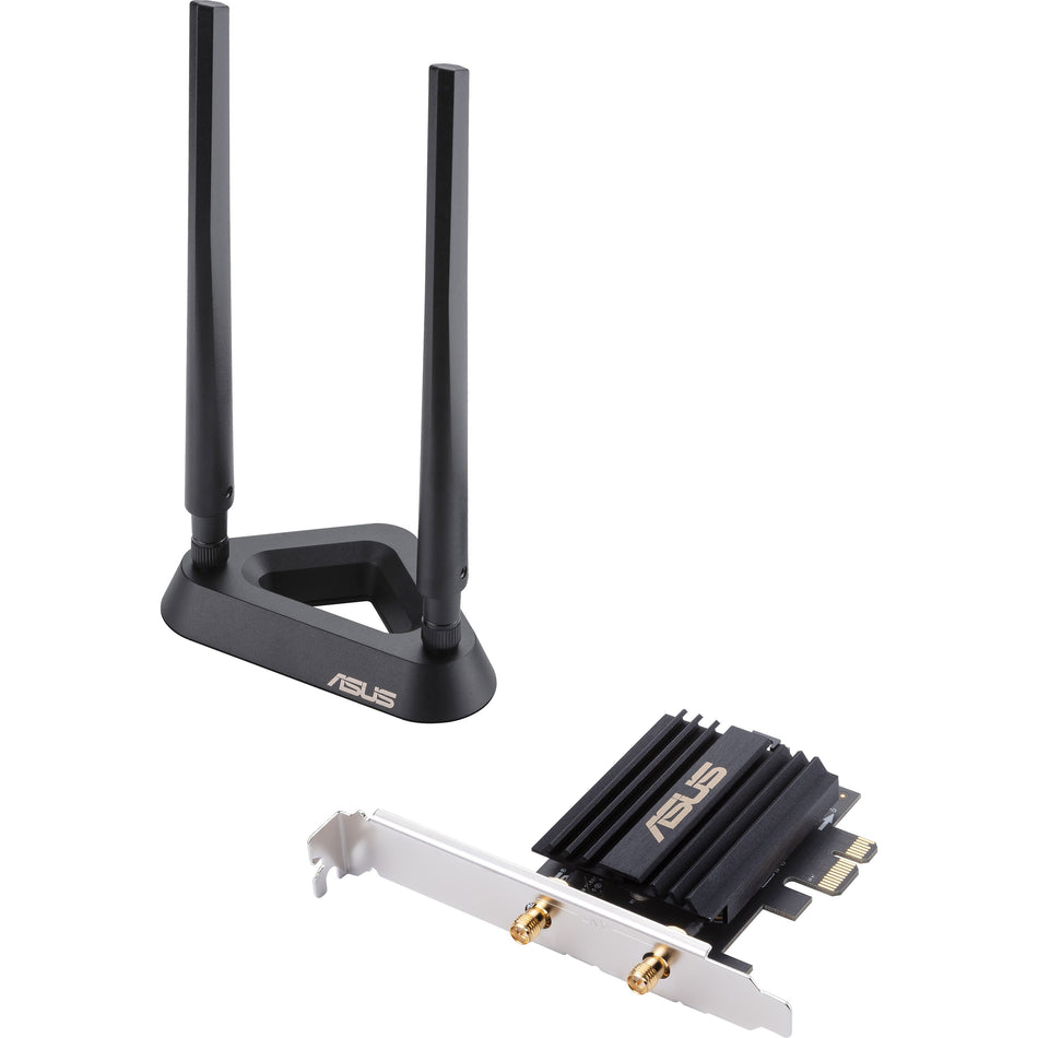 Asus PCE-AX58BT IEEE 802.11ax Bluetooth 5.0 Wi-Fi/Bluetooth Combo Adapter for Desktop Computer - PCE-AX58BT