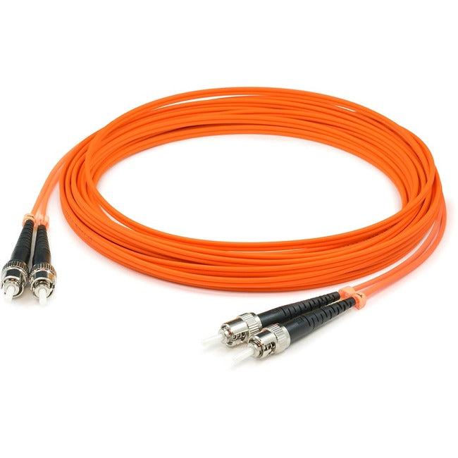 AddOn 3m ST (Male) to ST (Male) Straight Orange OM1 Duplex OFNR (Riser-Rated) Fiber TAA Compliant Patch Cable - ADD-ST-ST-3M6MMF-TAA