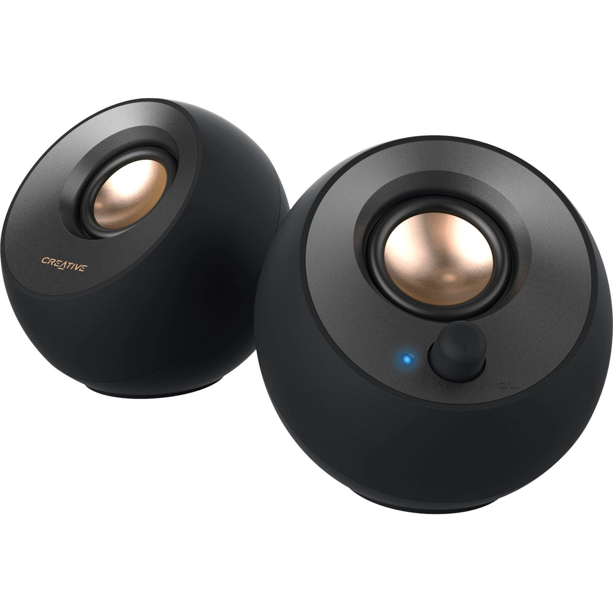 Creative Pebble V2 2.0 Speaker System - 8 W RMS - Black - 51MF1695AA000