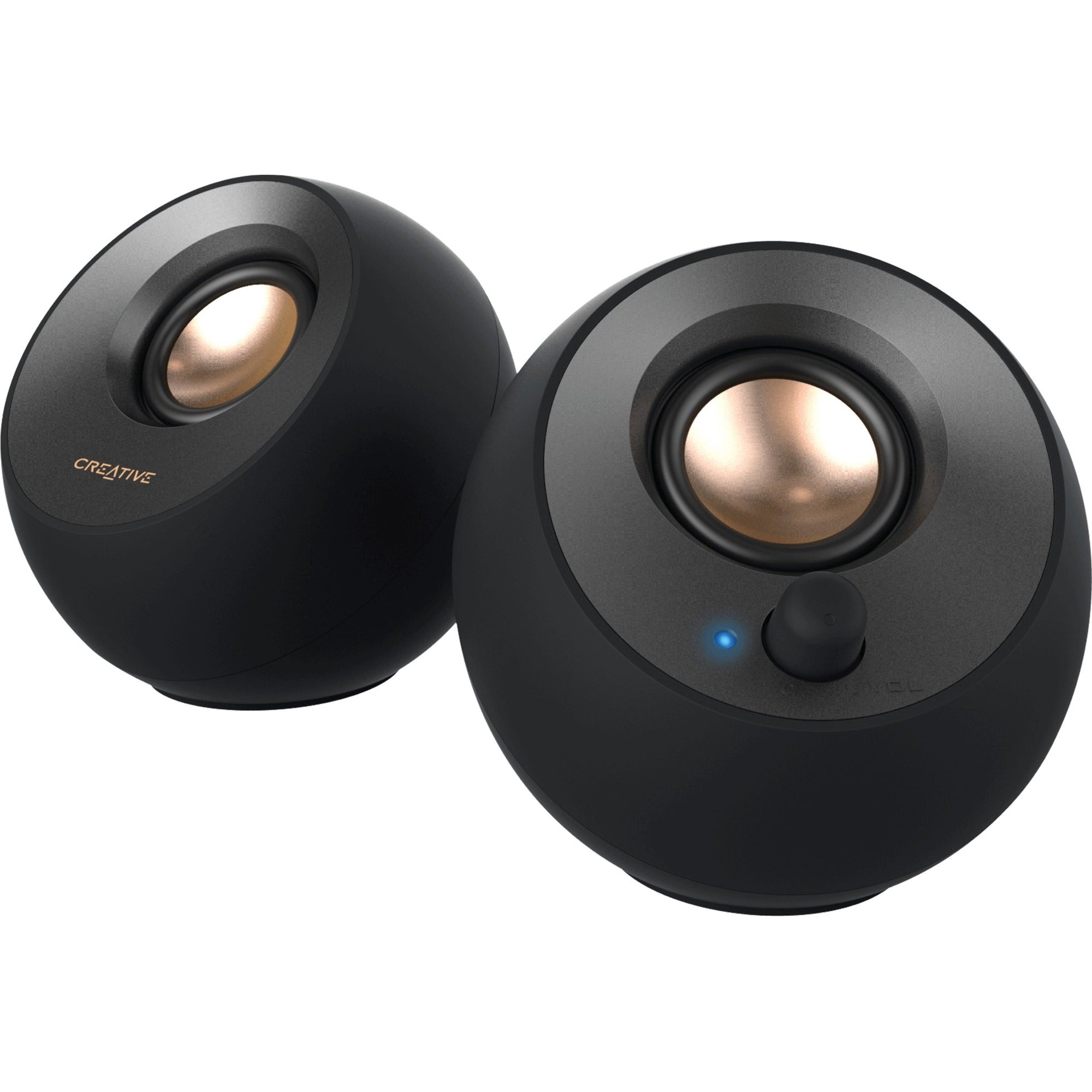 Creative Pebble V2 2.0 Speaker System - 8 W RMS - Black - 51MF1695AA000