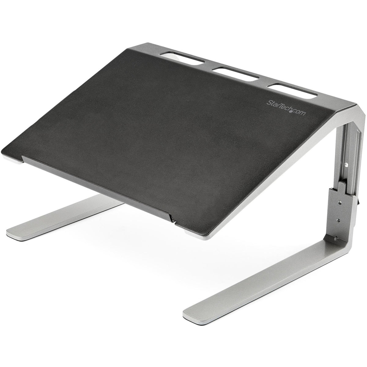 StarTech.com Adjustable Laptop Stand - Heavy Duty Steel & Aluminum - 3 Height Settings - Tilted - Ergonomic Laptop Riser for Desk (LTSTND) - LTSTND