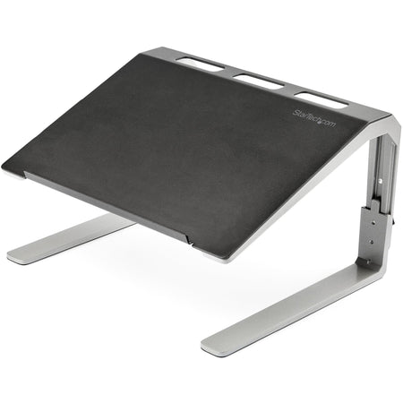 StarTech.com Adjustable Laptop Stand - Heavy Duty Steel & Aluminum - 3 Height Settings - Tilted - Ergonomic Laptop Riser for Desk (LTSTND) - LTSTND