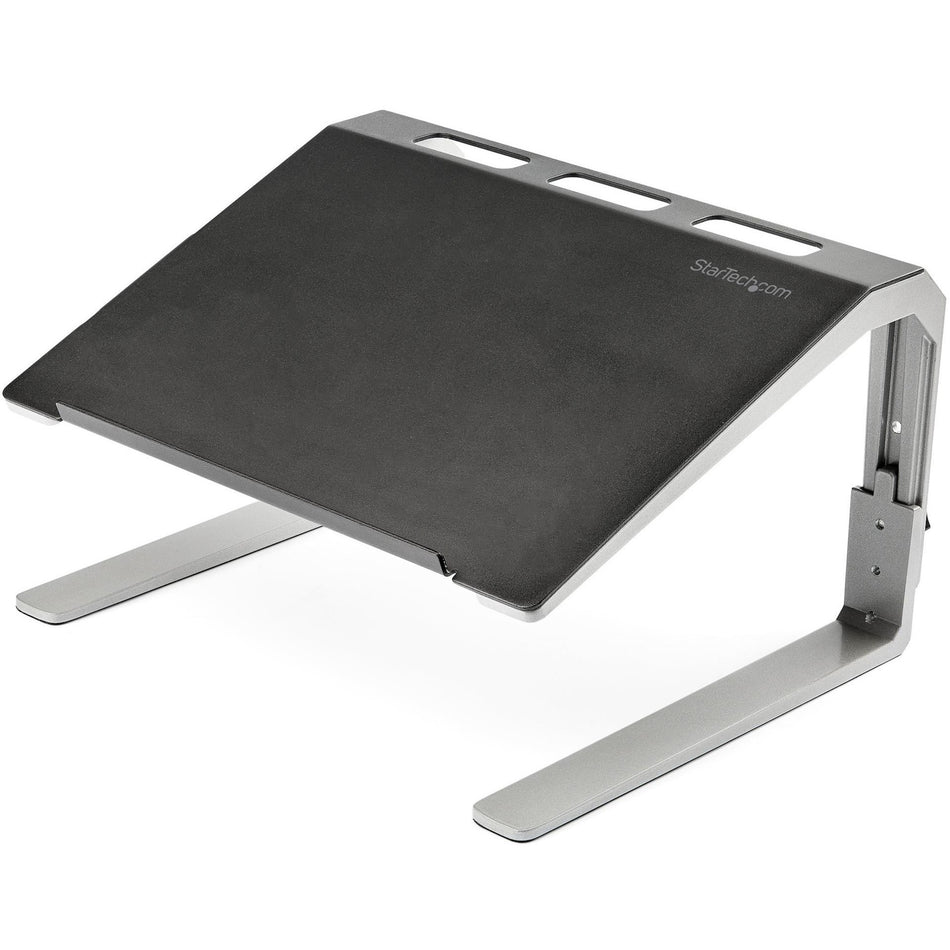 StarTech.com Adjustable Laptop Stand - Heavy Duty Steel & Aluminum - 3 Height Settings - Tilted - Ergonomic Laptop Riser for Desk (LTSTND) - LTSTND