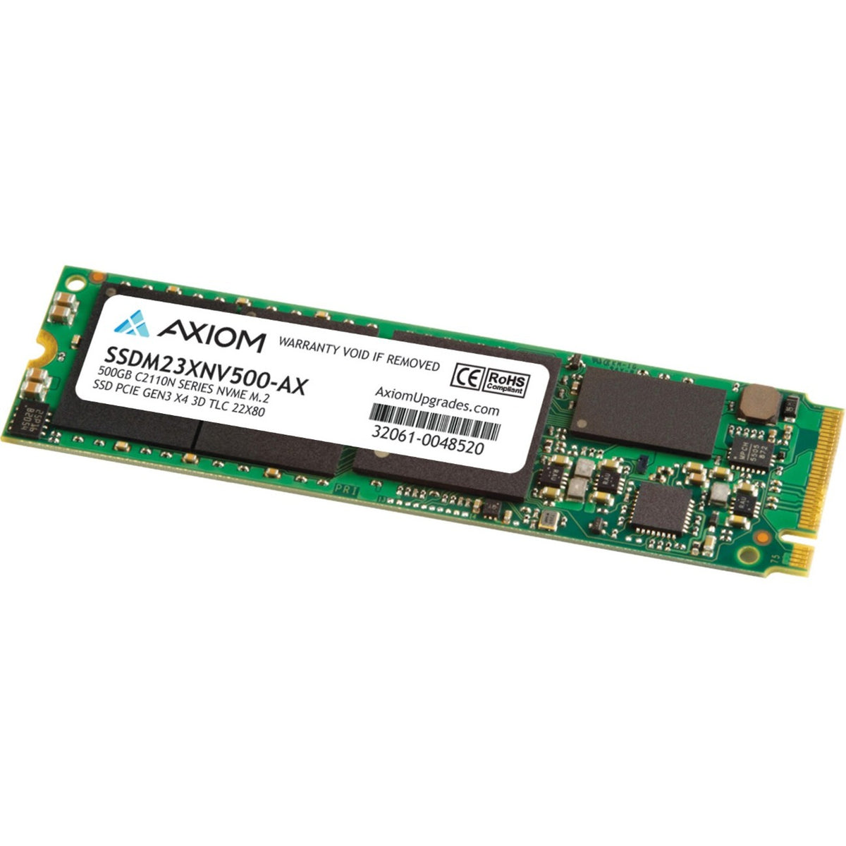 Axiom 500GB C2110n Series PCIe Gen3x4 NVMe M.2 TLC SSD - SSDM23XNV500-AX