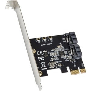 IO Crest 2 Port SATA III PCI-e 3.0 x1 Controller Card (Jmicro Chipset) - SI-PEX40148