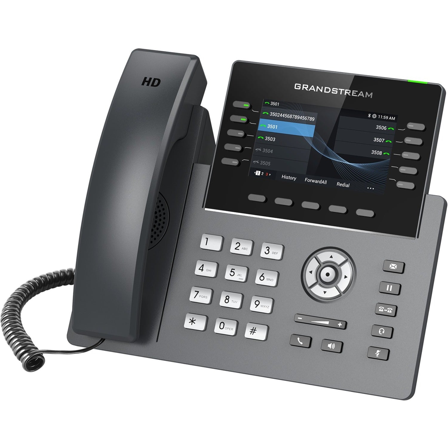 Grandstream GRP2615 IP Phone - Corded - Corded/Cordless - Wi-Fi, Bluetooth - Desktop, Wall Mountable - GRP2615