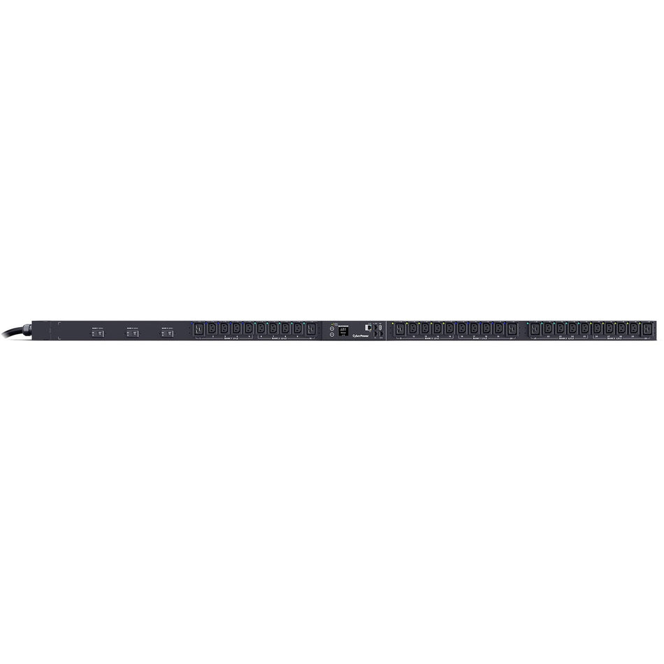 CyberPower PDU83104 3 Phase 200 - 240 VAC 30A Switched Metered-by-Outlet PDU - PDU83104