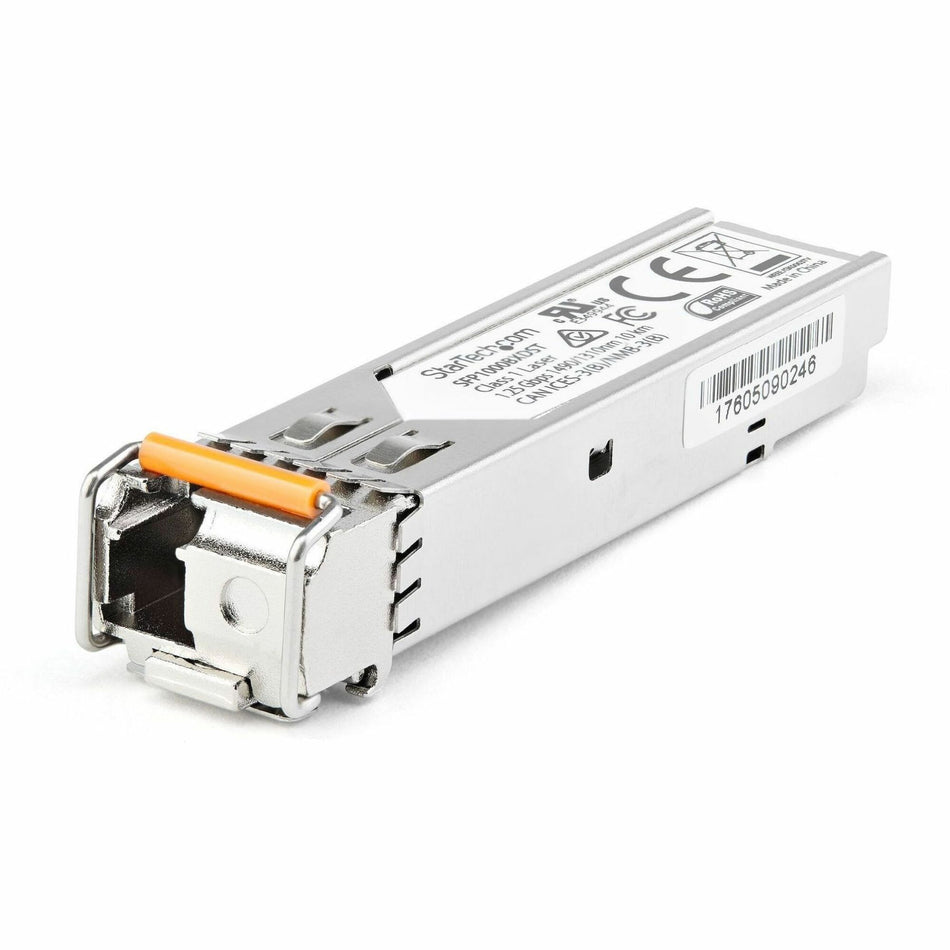 StarTech.com Dell EMC SFP-1G-BX80-U Compatible SFP Module - 1000BASE-BX-U - 1 GbE Gigabit Ethernet BiDi Fiber (SMF) - SFP1GBX80UES
