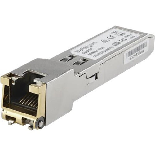 StarTech.com Dell EMC SFP-1G-T Compatible SFP Module - 1000BASE-T - 1GE Gigabit Ethernet SFP to RJ45 Cat6/Cat5e Transceiver - 100m - SFP1GTEMCST