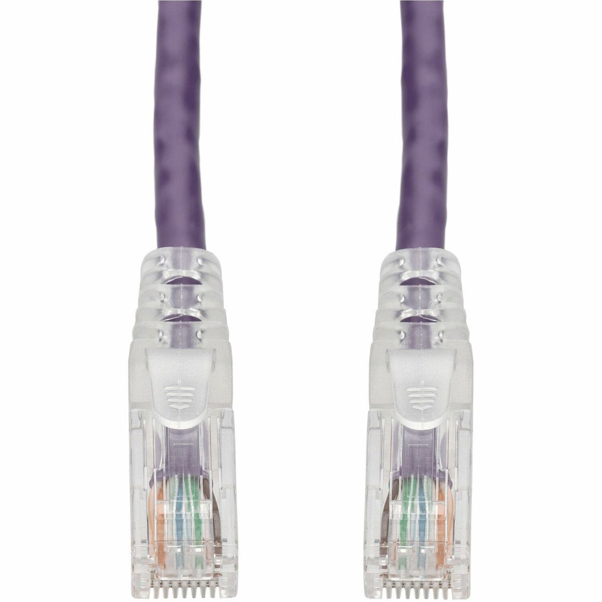 AddOn 7ft Purple CAT 6A PVC Ethernet Cable Snagless Easy Clear Boot TAA RJ-45 M/M - ADD-7FCAT6A-PE-TAA