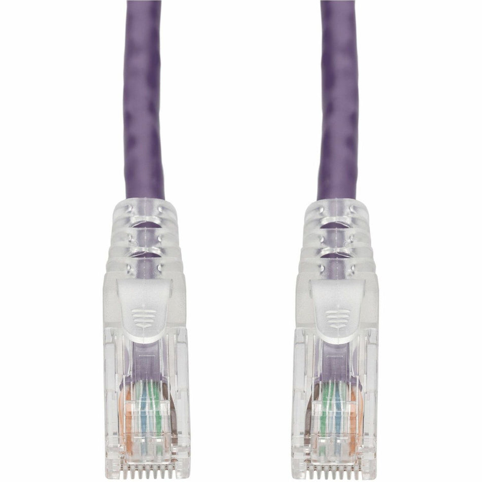 AddOn 7ft Purple CAT 6A PVC Ethernet Cable Snagless Easy Clear Boot TAA RJ-45 M/M - ADD-7FCAT6A-PE-TAA