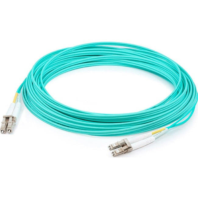 AddOn 4m LC (Male) to LC (Male) Aqua OM4 Duplex Fiber OFNR (Riser-Rated) Field Modifiable Patch Cable - ADD-LC-LC-FM-4M5OM4