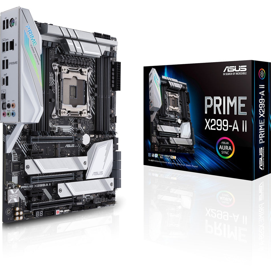 Asus Prime X299-A II Desktop Motherboard - Intel X299 Chipset - Socket R4 LGA-2066 - Intel Optane Memory Ready - ATX - PRIME X299-A II