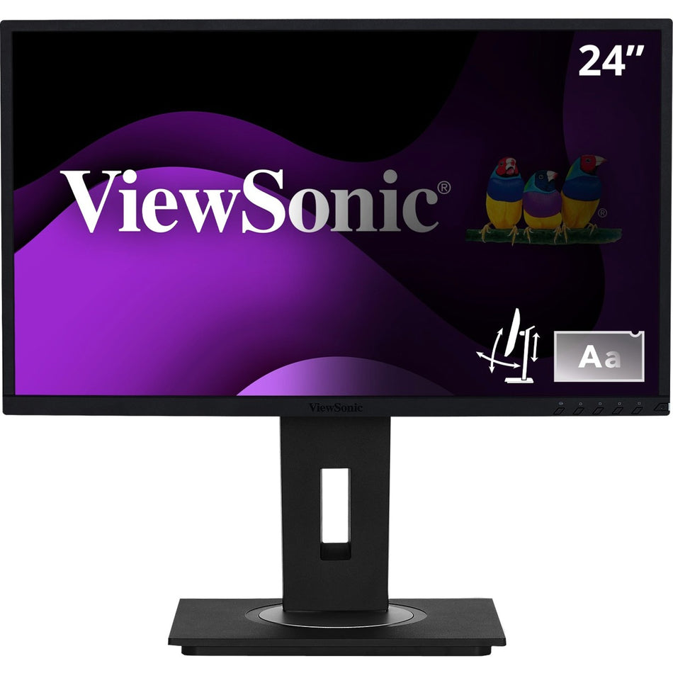 ViewSonic VG2448-PF 24 Inch IPS 1080p Ergonomic Monitor with Built-In Privacy Filter HDMI DisplayPort USB and 40 Degree Tilt - VG2448-PF