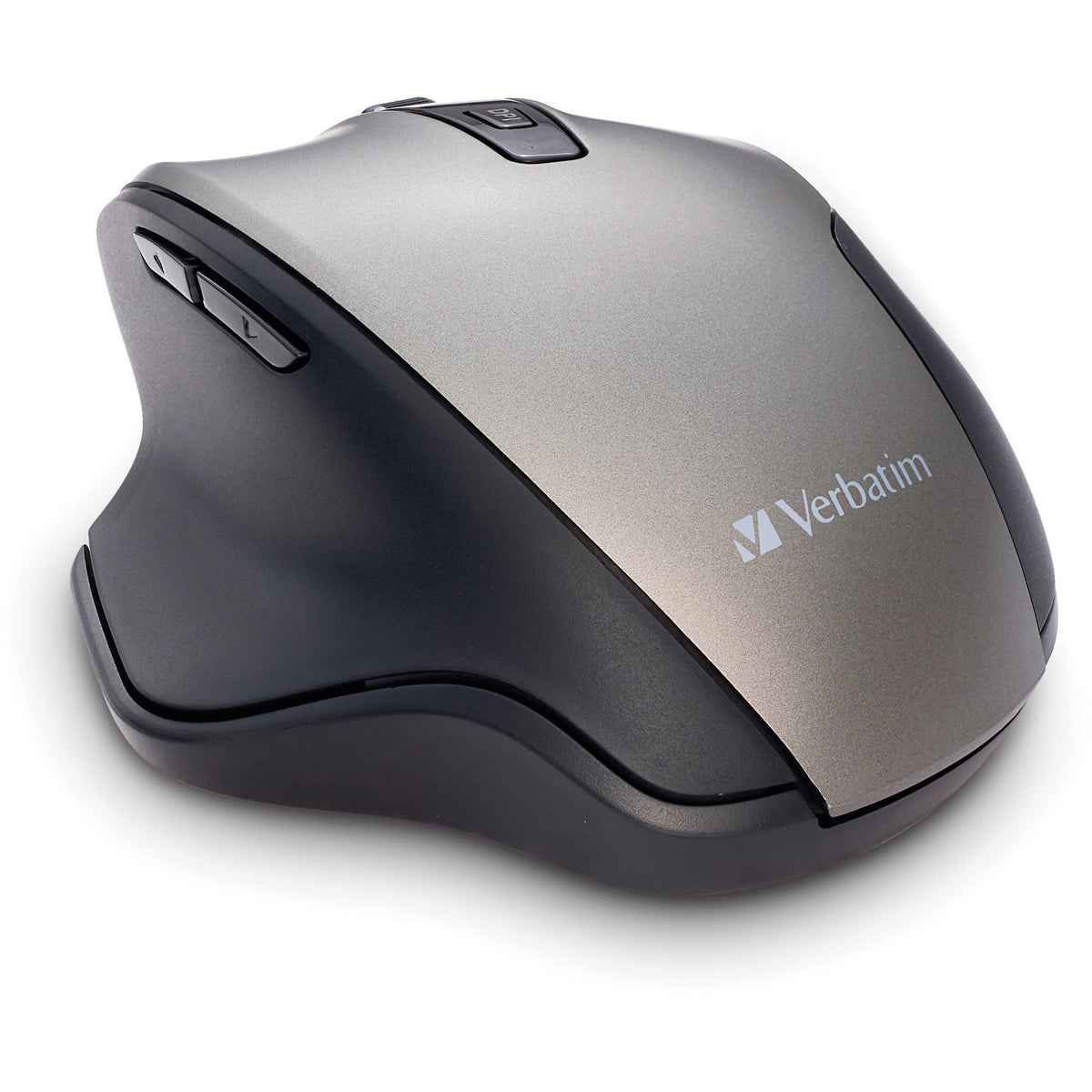 Verbatim Silent Ergonomic Wireless Blue LED Mouse - Graphite - 70242