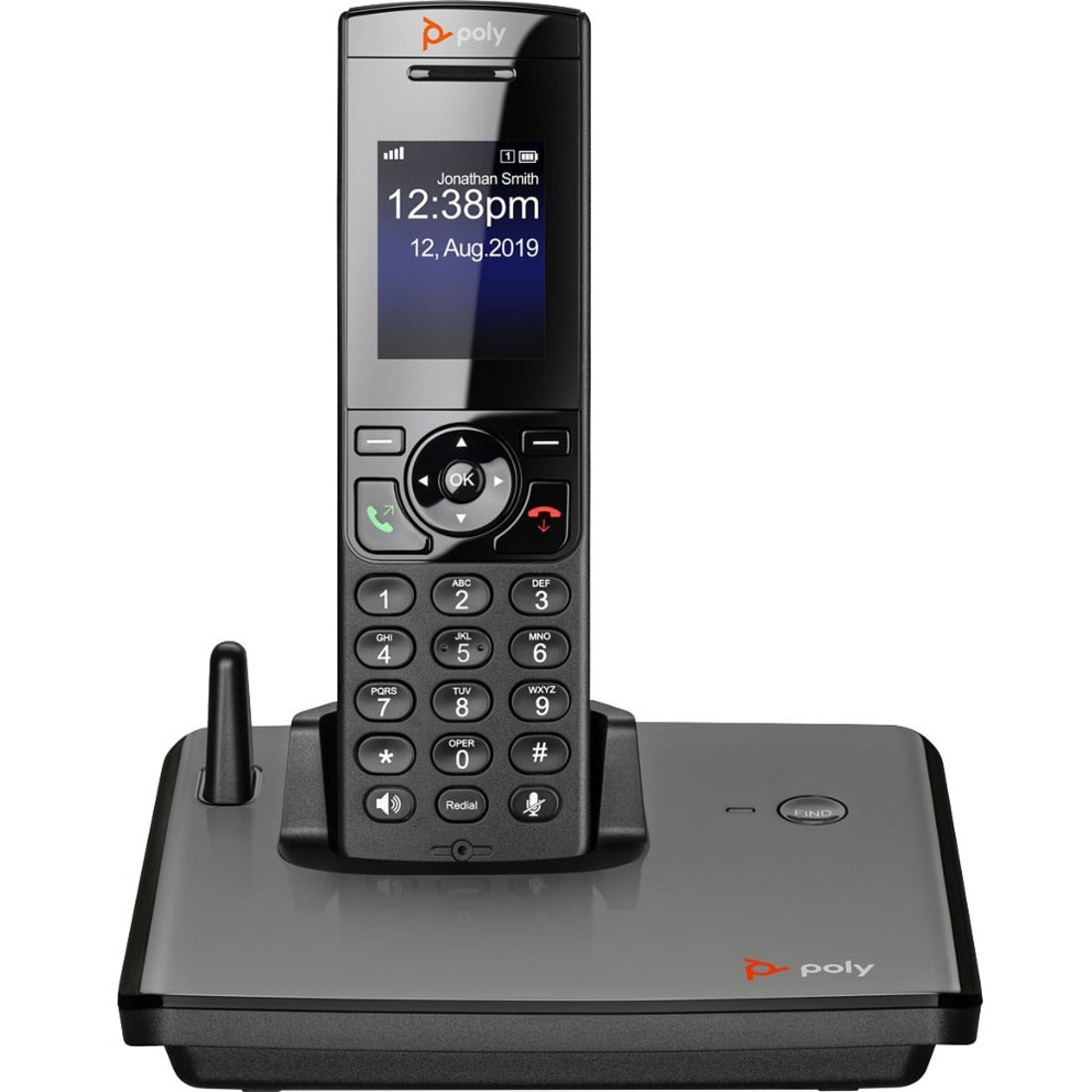 Poly D230 IP Phone - Cordless - Corded - DECT - Desktop - 2200-49230-001