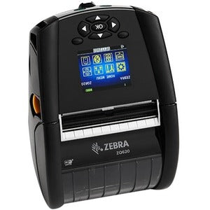 Zebra ZQ620 Mobile Direct Thermal Printer - Monochrome - Handheld - Label/Receipt Print - USB - Serial - Bluetooth - Battery Included - ZQ62-AUFA000-00-B