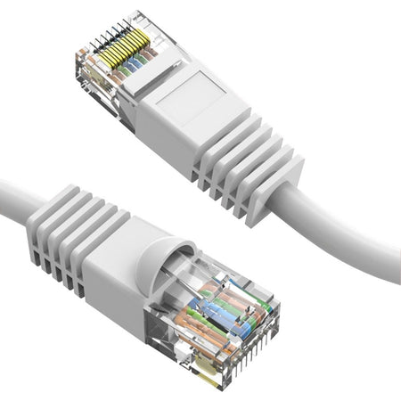 Axiom 200FT CAT6 UTP 550mhz Patch Cable Snagless Molded Boot (White) - C6MB-W200-AX