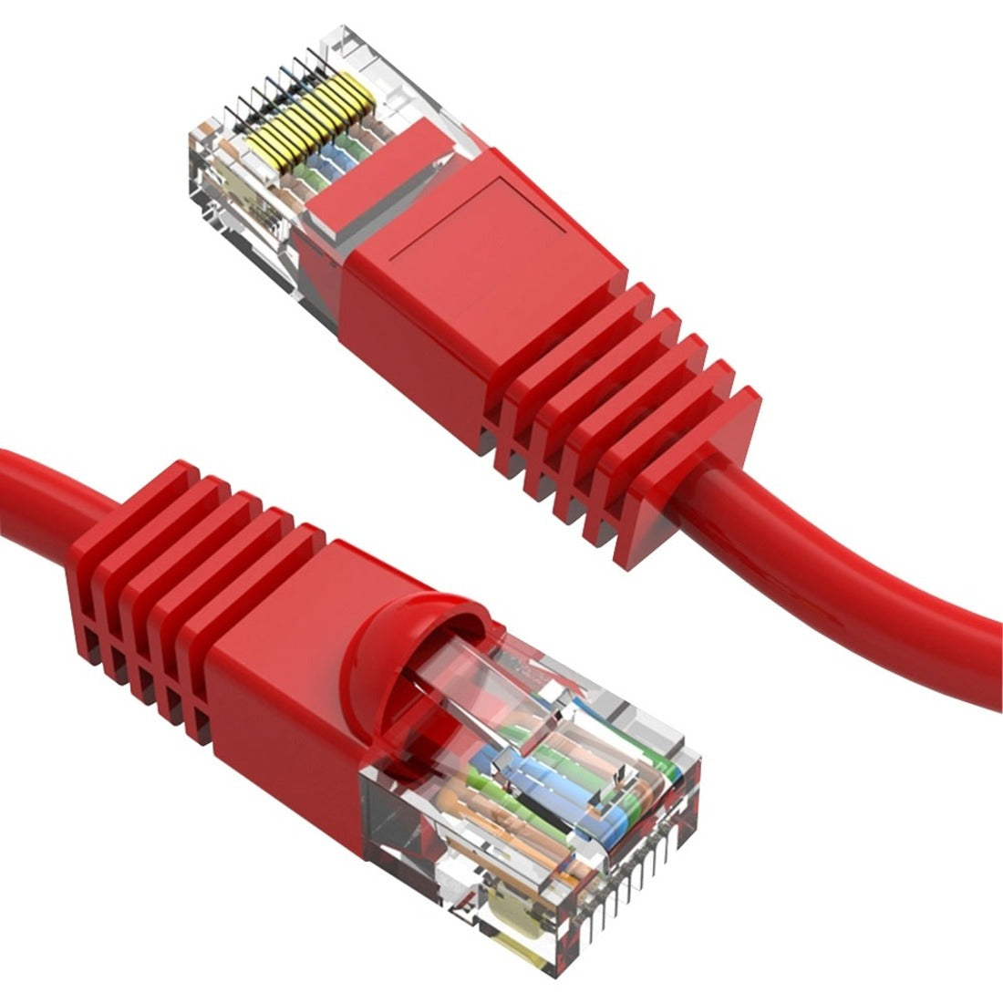 Axiom 200FT CAT6 UTP 550mhz Patch Cable Snagless Molded Boot (Red) - C6MB-R200-AX
