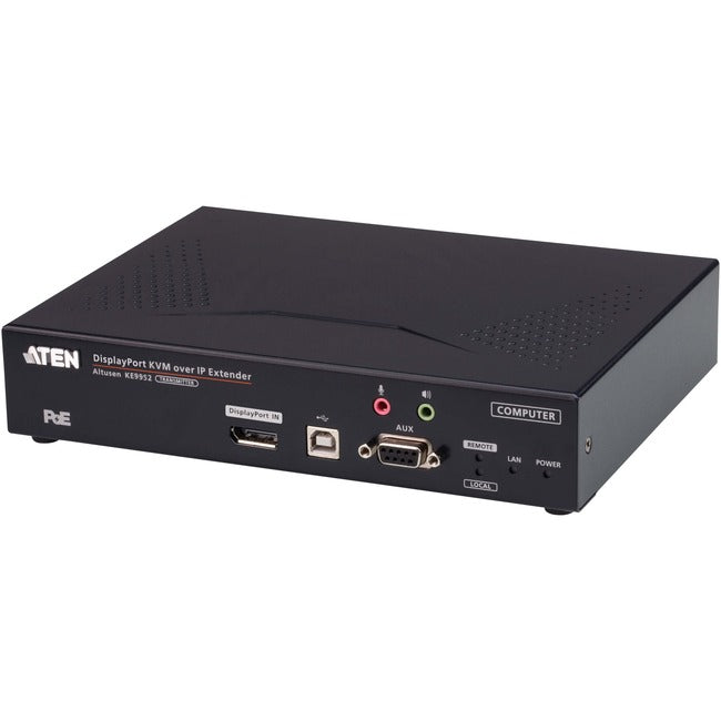 ATEN 4K DisplayPort Single Display KVM over IP Transmitter with PoE - KE9952T