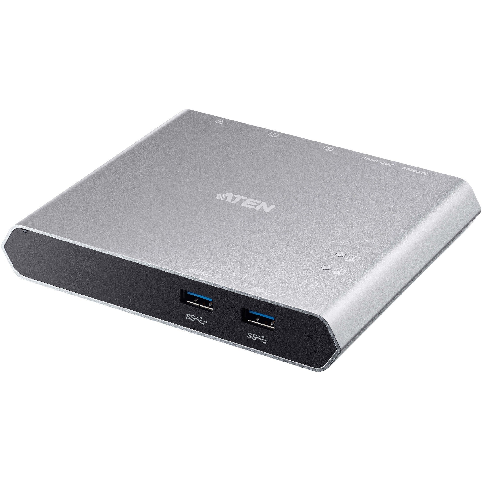 Aten 2-Port USB-C Gen 1 Dock KVM Switch with Power Pass-through - US3310