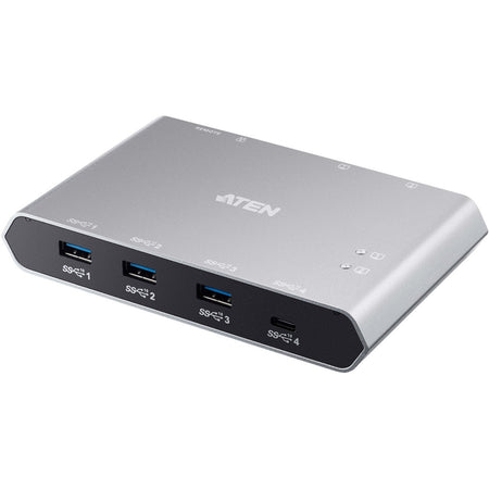 ATEN 2-Port USB-C Gen 2 Sharing Switch with Power Pass-through - US3342