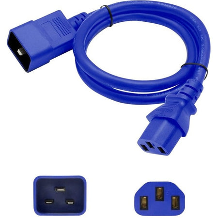 AddOn Power Extension Cord - ADD-C132C2014AWG3FTBE