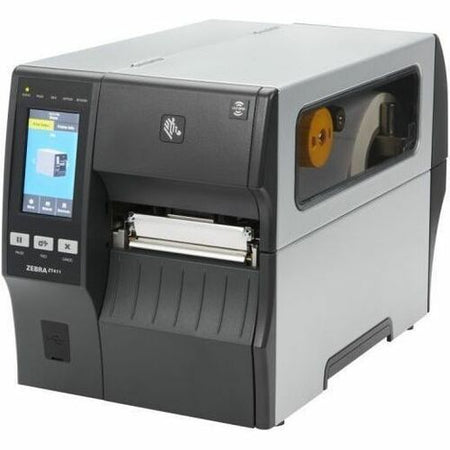 Zebra ZT421 Industrial Direct Thermal/Thermal Transfer Printer - Monochrome - Label Print - Fast Ethernet - USB - USB Host - Serial - Bluetooth 4.1 - With Cutter - ZT42162-T010000Z