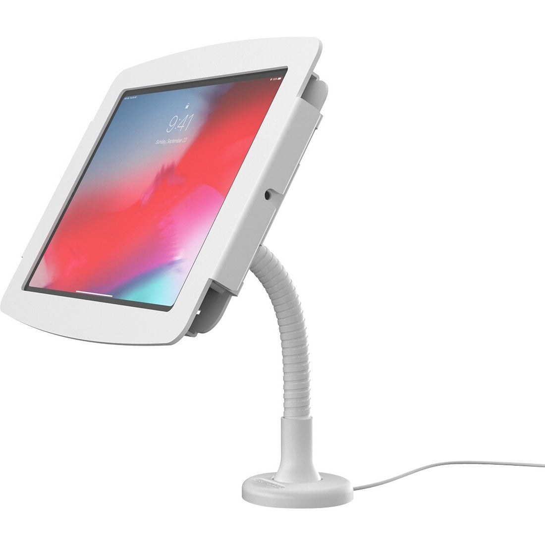 Compulocks iPad 10.2" Space Enclosure Flex Arm Mount White - 159W102IPDSW