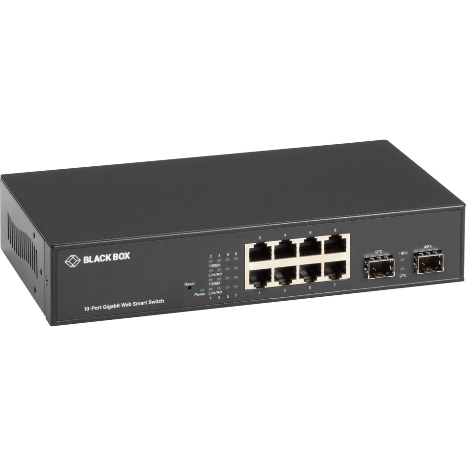 Black Box LGB700 Series Web Smart Gigabit Ethernet Switch - SFP, 10-Port - LGB710A