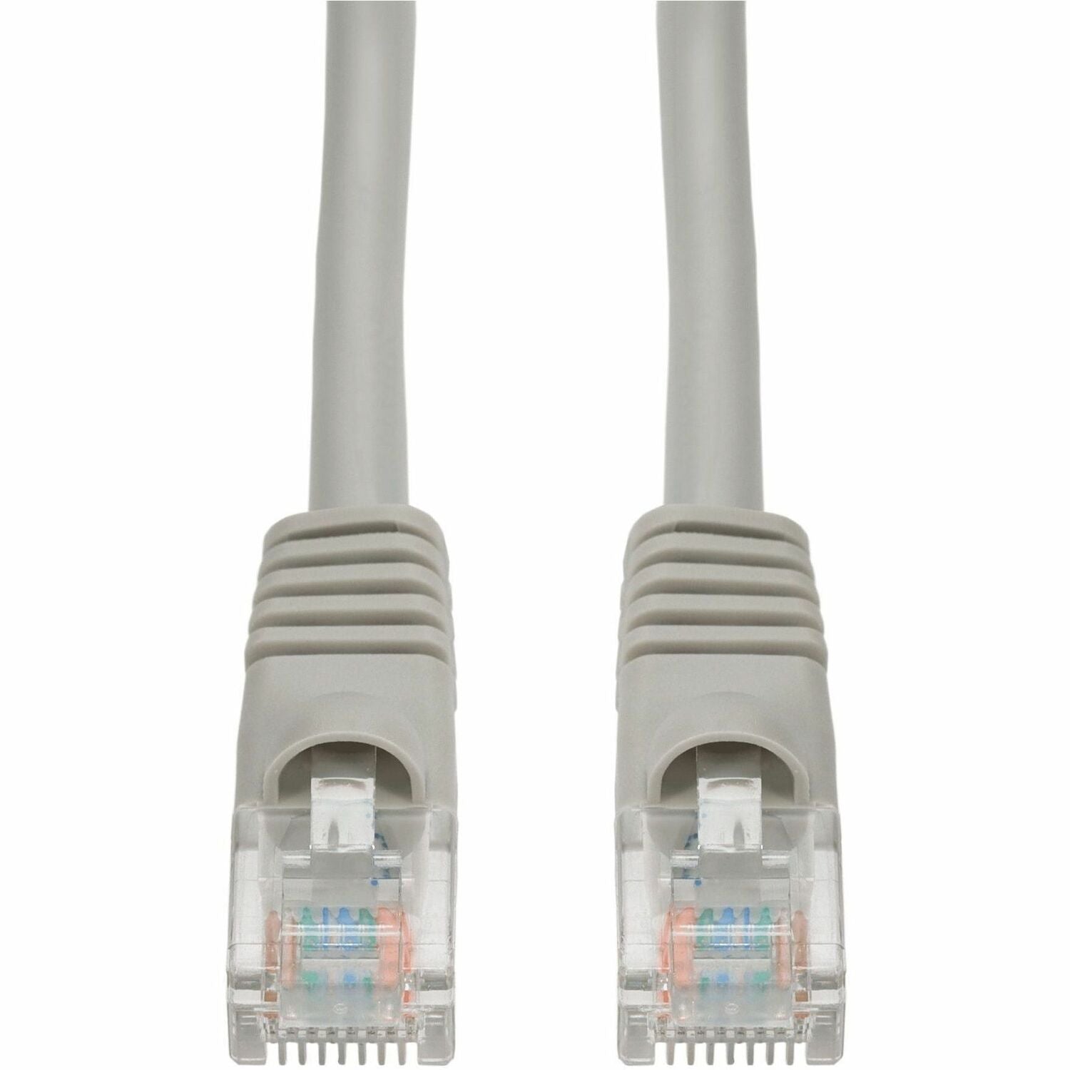 AddOn 30ft Gray CAT 6 PVC Ethernet Cable Snagless Bubble Boot RJ-45 M/M - ADD-30FCAT6-GY