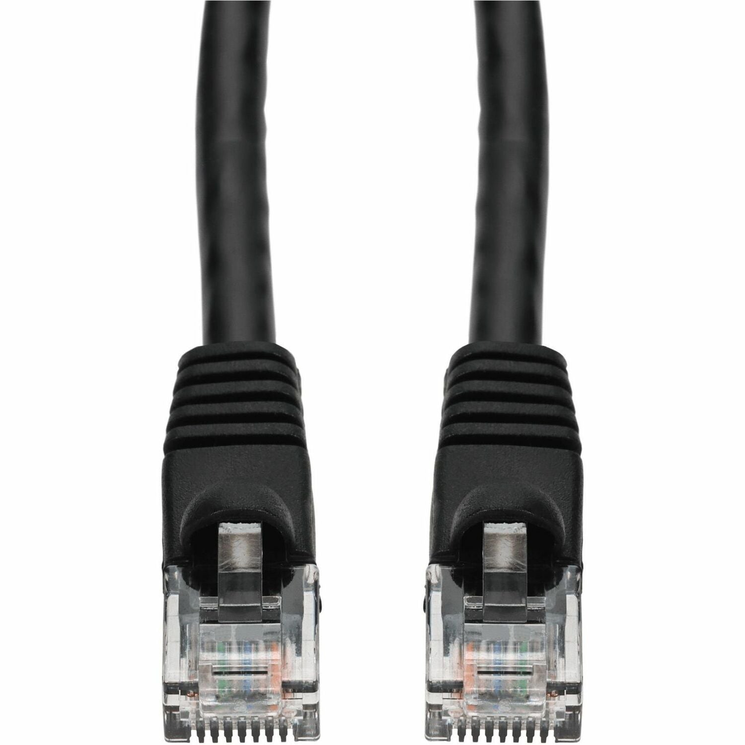 AddOn 6ft Black CAT 5E PVC Ethernet Cable Snagless Bubble Boot RJ-45 M/M - ADD-6FCAT5E-BK