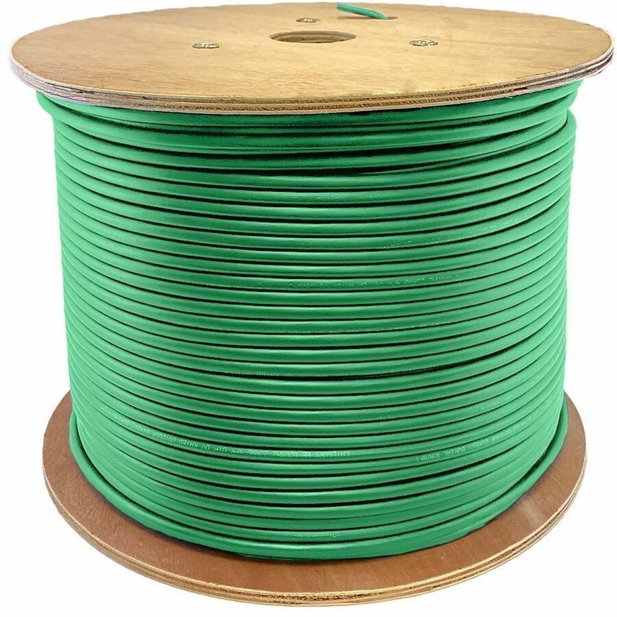 AddOn 1000ft Non-Terminated Green CAT 6 Shielded Plenum-Rated Bulk Cable - ADD-CAT6BULK1KSP-GN