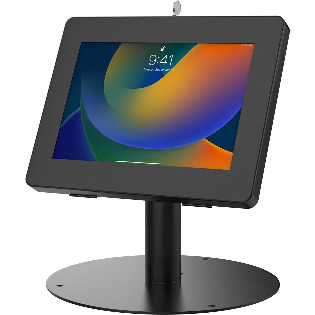 CTA Digital Hyperflex Security Kiosk Stand w/ Enclosure for iPad 10th Gen & More - PAD-HSKSB