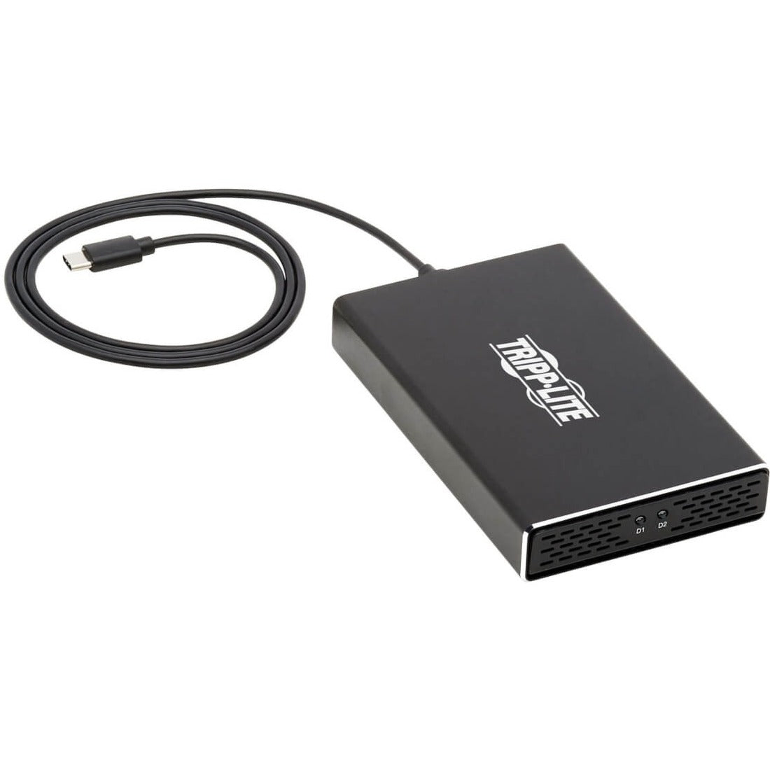 Eaton Tripp Lite Series USB-C to Dual M.2 SATA SSD/HDD Enclosure Adapter - USB 3.1 Gen 2 (10 Gbps), Thunderbolt 3, UASP, RAID - U457-2M2-SATAG2