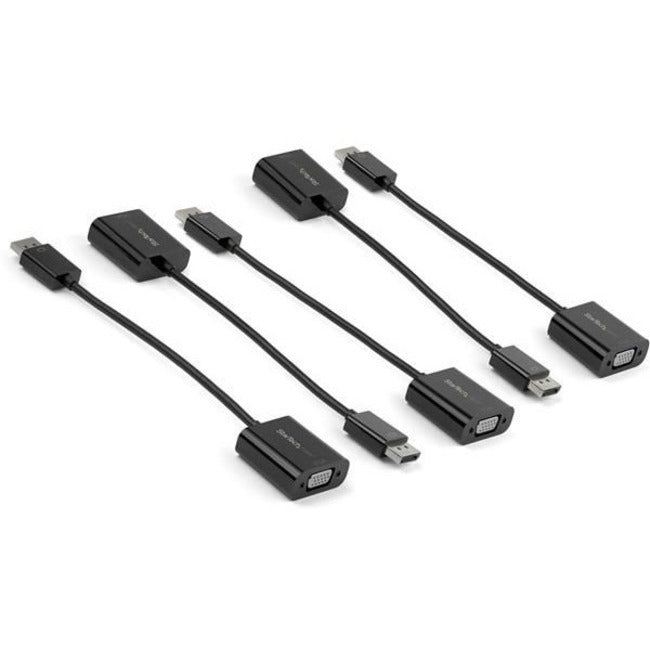 StarTech.com 5-Pack DisplayPort to VGA Adapter - DisplayPort 1.2 to VGA Monitor Active Adapter - DP to VGA Video Converter Dongle - M/F - DP2VGA3X5