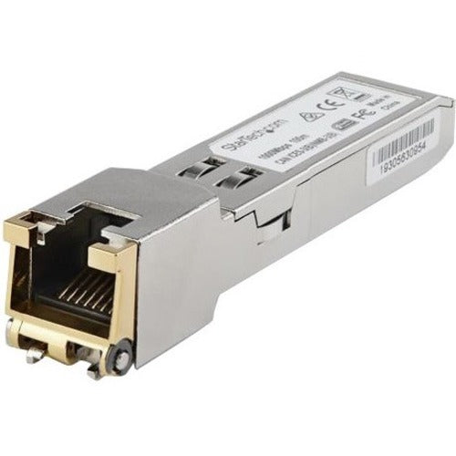 StarTech.com Cisco GLC-TE Compatible Module - SFP to RJ45 - 1000BASE-T 1G Copper Cat6/Cat5e Industrial Transceiver - Extended Temp 100m - GLCTEST