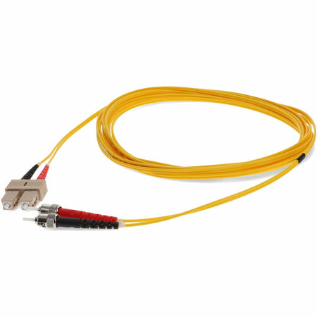 AddOn 5m SC (Male) to ST (Male) Yellow OM1 Duplex Fiber OFNR (Riser-Rated) Patch Cable - ADD-ST-SC-5M6MMF-YW