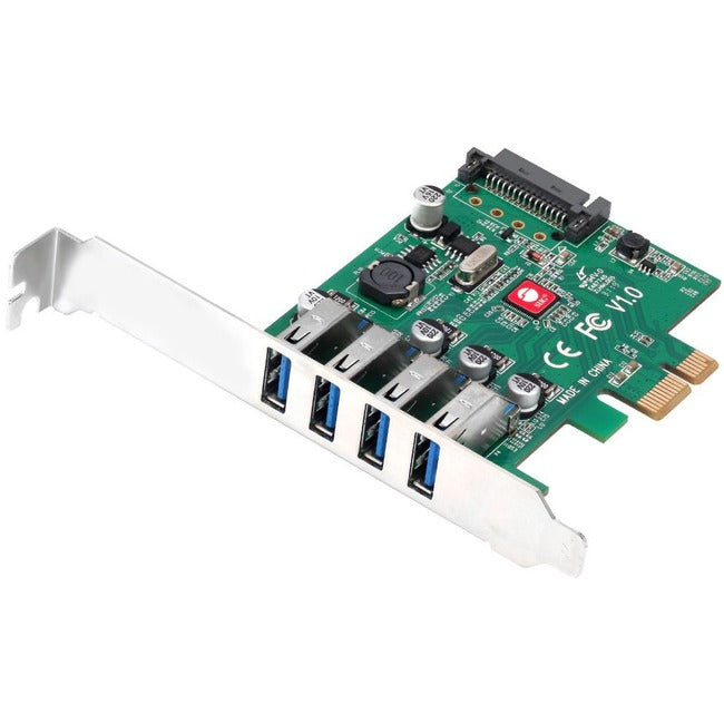 SIIG DP USB 3.0 4-Port PCIe Host Card - JU-P40A11-S1